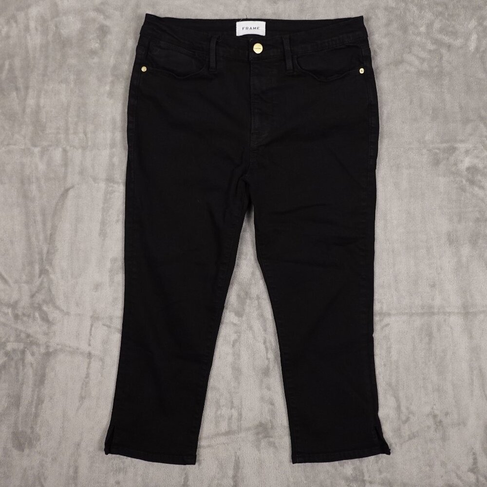 Frame jeans‎ capri women's 30 black denim